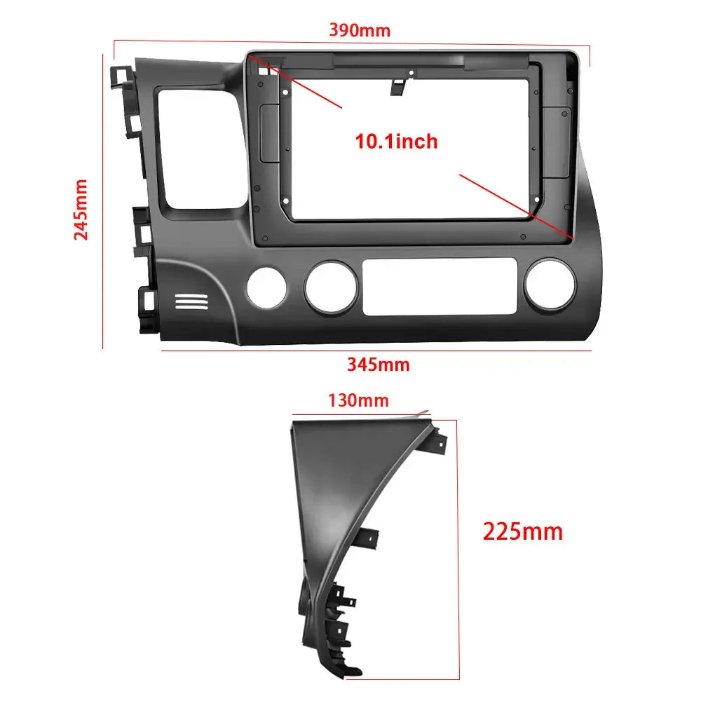 10.1 inches 1280*720 IPS Touchscreen Android 12 2+32GB Car Stereo for Honda Civic 2006-2011 Car Radio Carplay & Android Auto Support Backup Camera GPS Navi FM BT