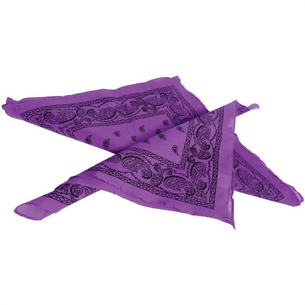 (Price/Dozen)U.S. Toy KD36-05 Bandanas / Purple