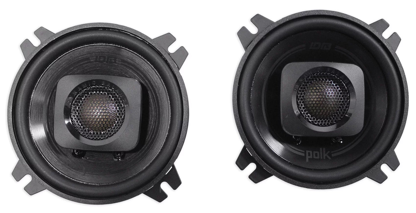 (2) Polk Audio DB402 4" 270 Watt Car Audio Craft Speakers+Rockmat