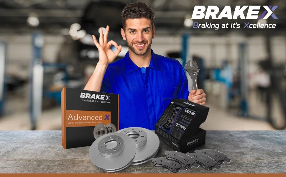 [Front and Rear] Brake X Advanced X Replacement Disc Rotors and Premium Ceramic Brake Pads Kit | 12 Piece Set | For 2012-2017 Buick Verano 2.4